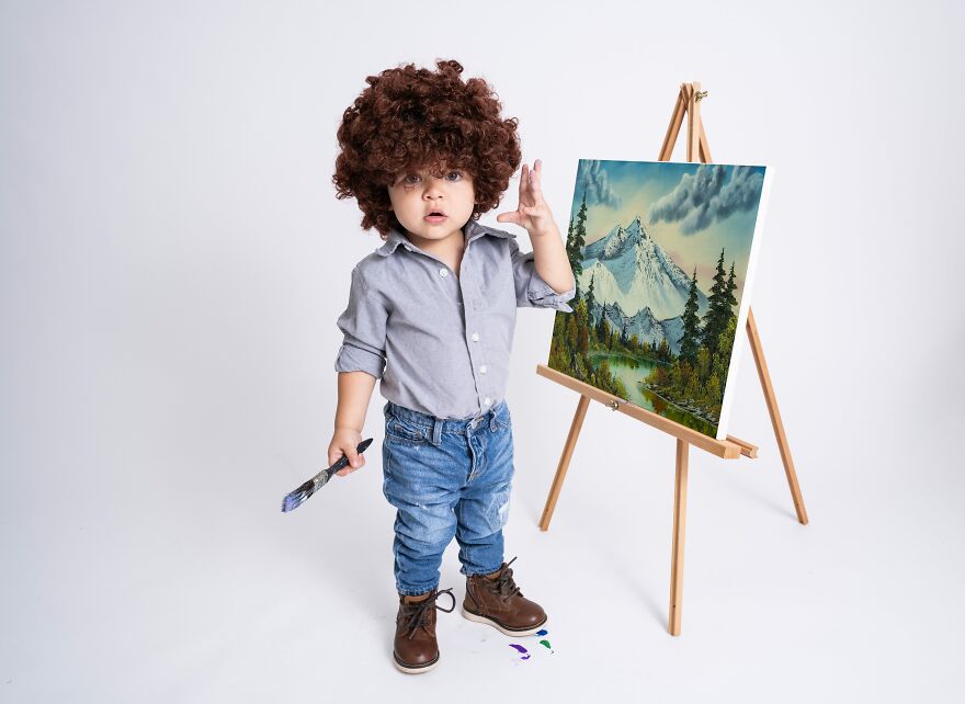 I Took Photos Of My Little Bob Ross I Took Photos Of My Little Bob Ross