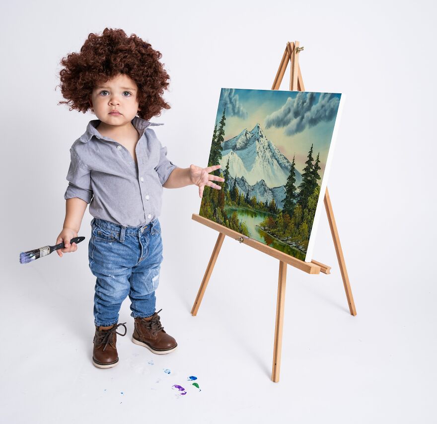 I Took Photos Of My Little Bob Ross I Took Photos Of My Little Bob Ross