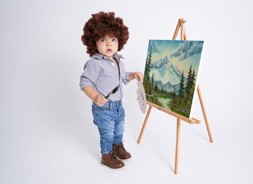 I Took Photos Of My Little Bob Ross I Took Photos Of My Little Bob Ross