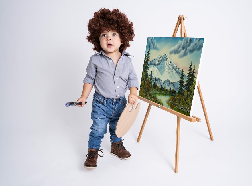 I Took Photos Of My Little Bob Ross I Took Photos Of My Little Bob Ross