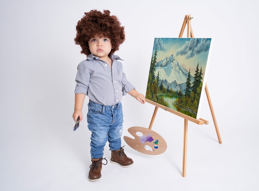 I Took Photos Of My Little Bob Ross I Took Photos Of My Little Bob Ross