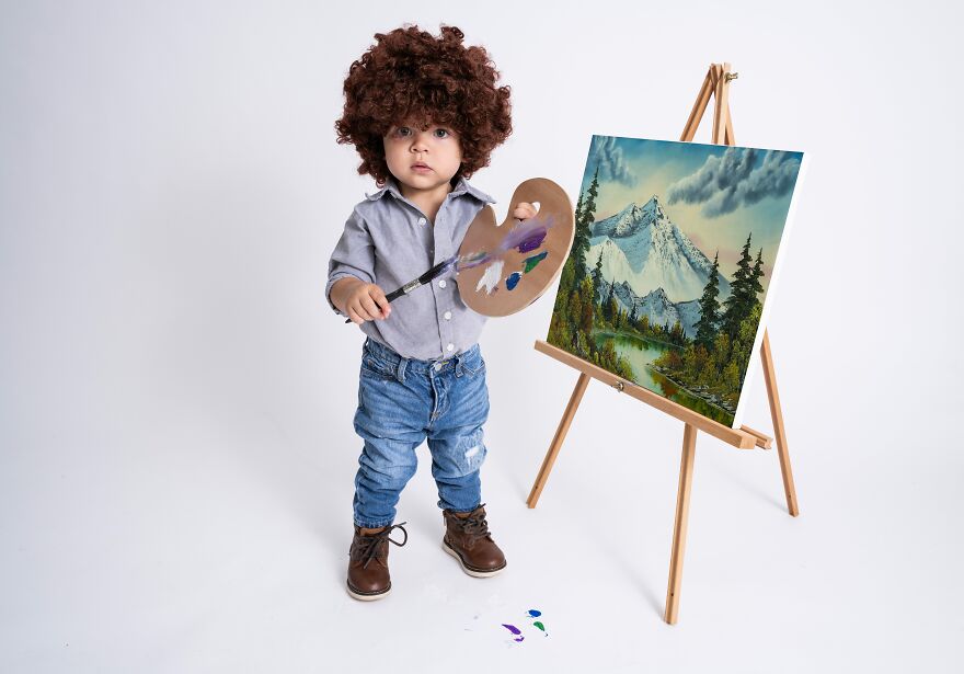 I Took Photos Of My Little Bob Ross I Took Photos Of My Little Bob Ross