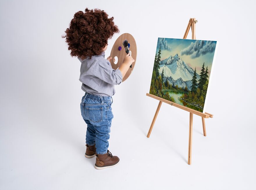 I Took Photos Of My Little Bob Ross I Took Photos Of My Little Bob Ross