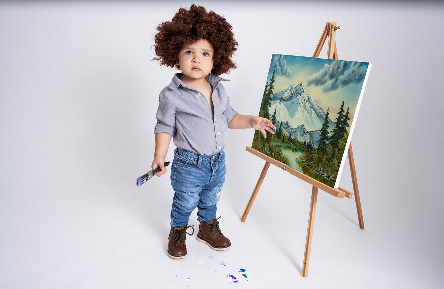 I Took Photos Of My Little Bob Ross I Took Photos Of My Little Bob Ross