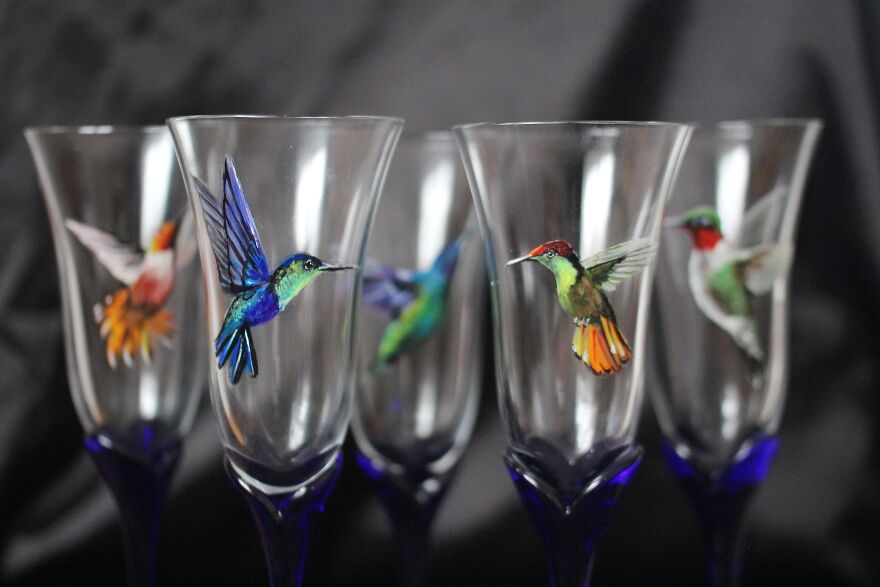 I Use Various Glassware For Painting Hyperrealistic Animals And Here Are 20 Photos Of Them (New Pics) I Use Various Glassware For Painting Hyperrealistic Animals And Here Are 20 Photos Of Them (New Pics)