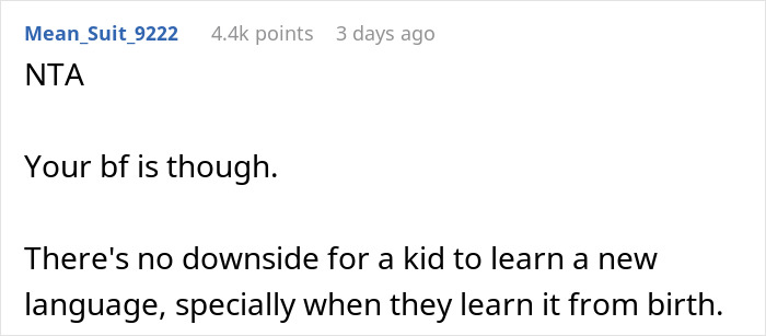 Woman Ignores BF’s Request And Carries On Speaking To Their Kid In Polish, Asks If She’s A Jerk Woman Ignores BF’s Request And Carries On Speaking To Their Kid In Polish, Asks If She’s A Jerk