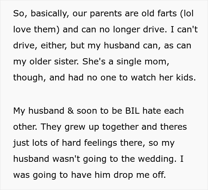 Woman Decides To Skip On Sister’s Child-Free Wedding And Be The Babysitter, Enraging The Bride