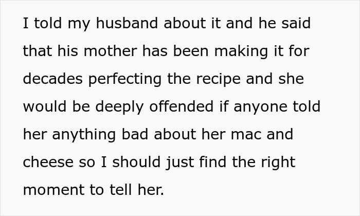 Woman At A Loss For Words After Daughter-In-Law Says She Simply Can’t Eat Her Food At A Family Party Woman At A Loss For Words After Daughter-In-Law Says She Simply Can’t Eat Her Food At A Family Party