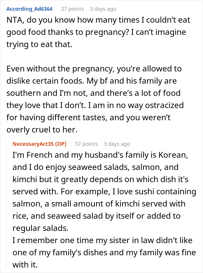 Woman At A Loss For Words After Daughter-In-Law Says She Simply Can’t Eat Her Food At A Family Party Woman At A Loss For Words After Daughter-In-Law Says She Simply Can’t Eat Her Food At A Family Party