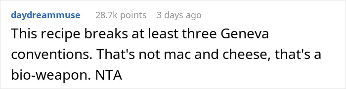 Woman At A Loss For Words After Daughter-In-Law Says She Simply Can’t Eat Her Food At A Family Party Woman At A Loss For Words After Daughter-In-Law Says She Simply Can’t Eat Her Food At A Family Party