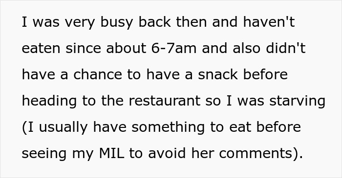 In-Laws Turn Passive Aggressive After DIL Refuses To Give In To MIL&rsquo;s Policing Of Her Eating Habits