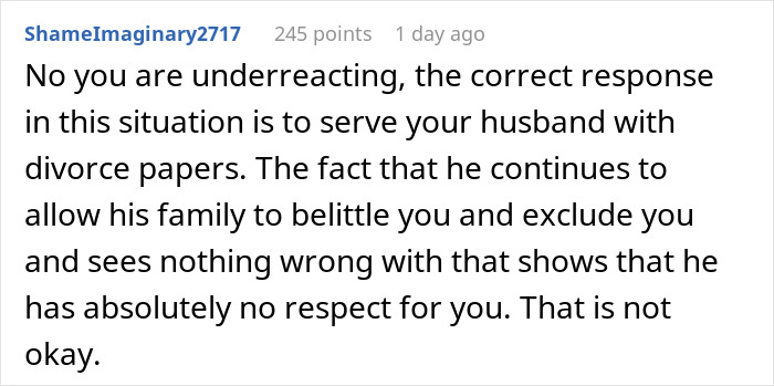 Woman Is Left Out Of Fancy Dinner Because Her MIL Assumed She Wouldn’t Know How To Eat The Food