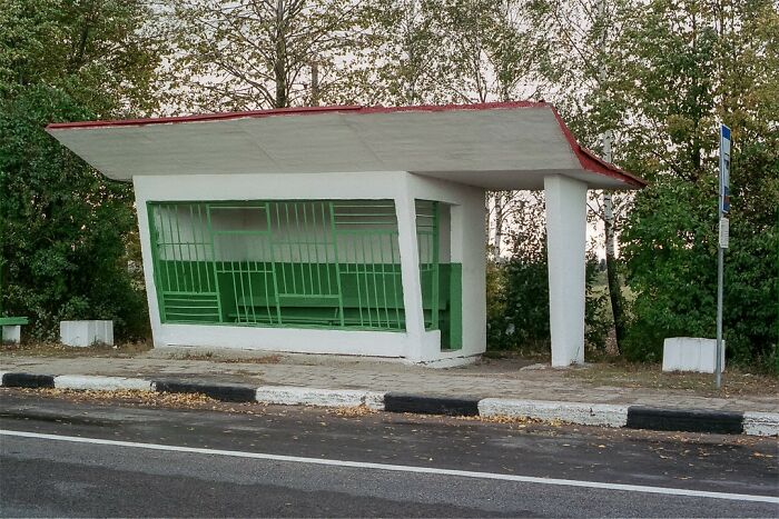 30 Most Bizarre-Looking Bus Stops Captured By Christopher Herwig (New Pics) 30 Most Bizarre-Looking Bus Stops Captured By Christopher Herwig (New Pics)