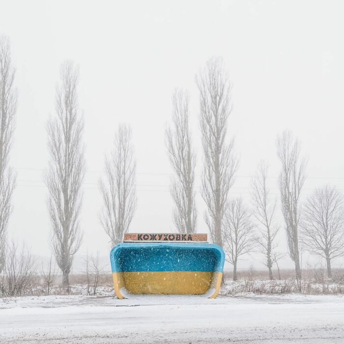 30 Most Bizarre-Looking Bus Stops Captured By Christopher Herwig (New Pics) 30 Most Bizarre-Looking Bus Stops Captured By Christopher Herwig (New Pics)