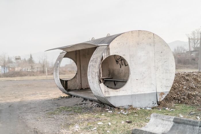 30 Most Bizarre-Looking Bus Stops Captured By Christopher Herwig (New Pics) 30 Most Bizarre-Looking Bus Stops Captured By Christopher Herwig (New Pics)