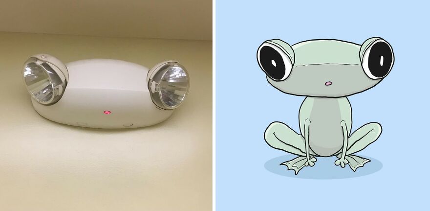 Artist Redraws 20 Funny Examples Of Pareidolia In Everyday Life And Turns It Into Fun Illustrations (New Pics) Artist Redraws 20 Funny Examples Of Pareidolia In Everyday Life And Turns It Into Fun Illustrations (New Pics)