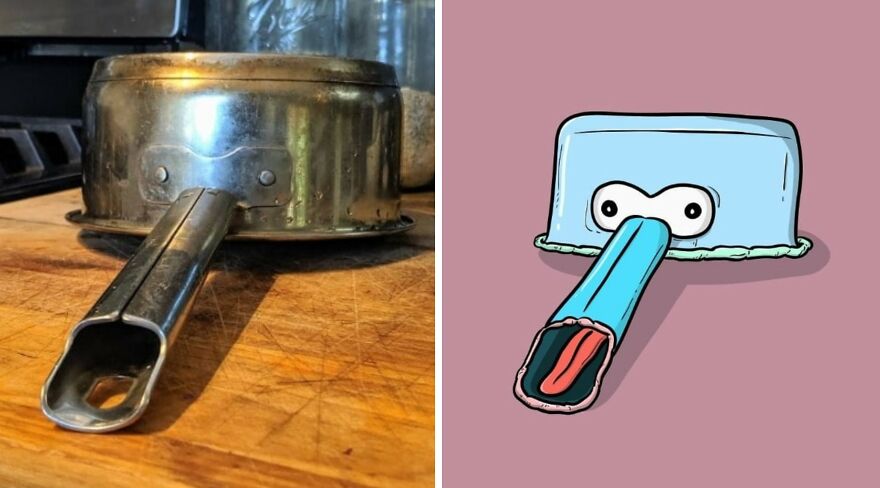 Artist Redraws 20 Funny Examples Of Pareidolia In Everyday Life And Turns It Into Fun Illustrations (New Pics) Artist Redraws 20 Funny Examples Of Pareidolia In Everyday Life And Turns It Into Fun Illustrations (New Pics)