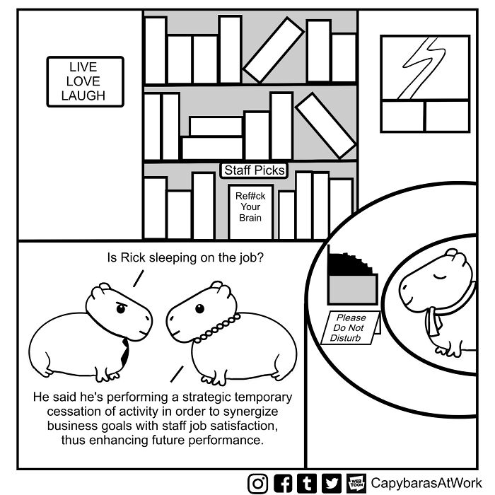 My Comic About Capybaras Showcases The Situations Many Of Us Have To Face At Work (34 Pics)