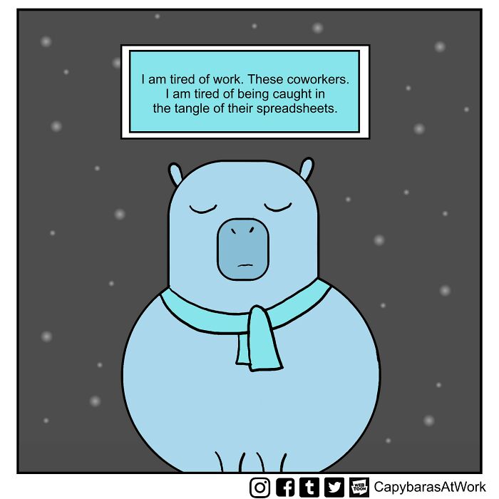 My Comic About Capybaras Showcases The Situations Many Of Us Have To Face At Work (34 Pics)