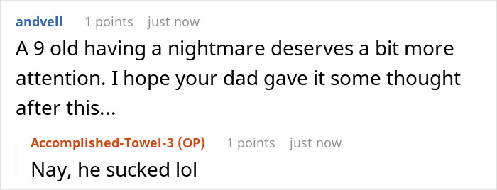 Dad Instructs 9 Y.O. To Never Wake Him Up In The Middle Of The Night Again, Regrets It