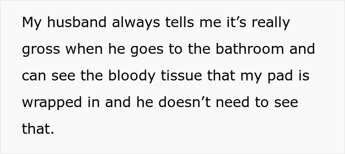 Man Judges Bloody Pads, Not Realizing They Are Due To Giving Birth, Wife Tells Him To Wipe Better Man Judges Bloody Pads, Not Realizing They Are Due To Giving Birth, Wife Tells Him To Wipe Better
