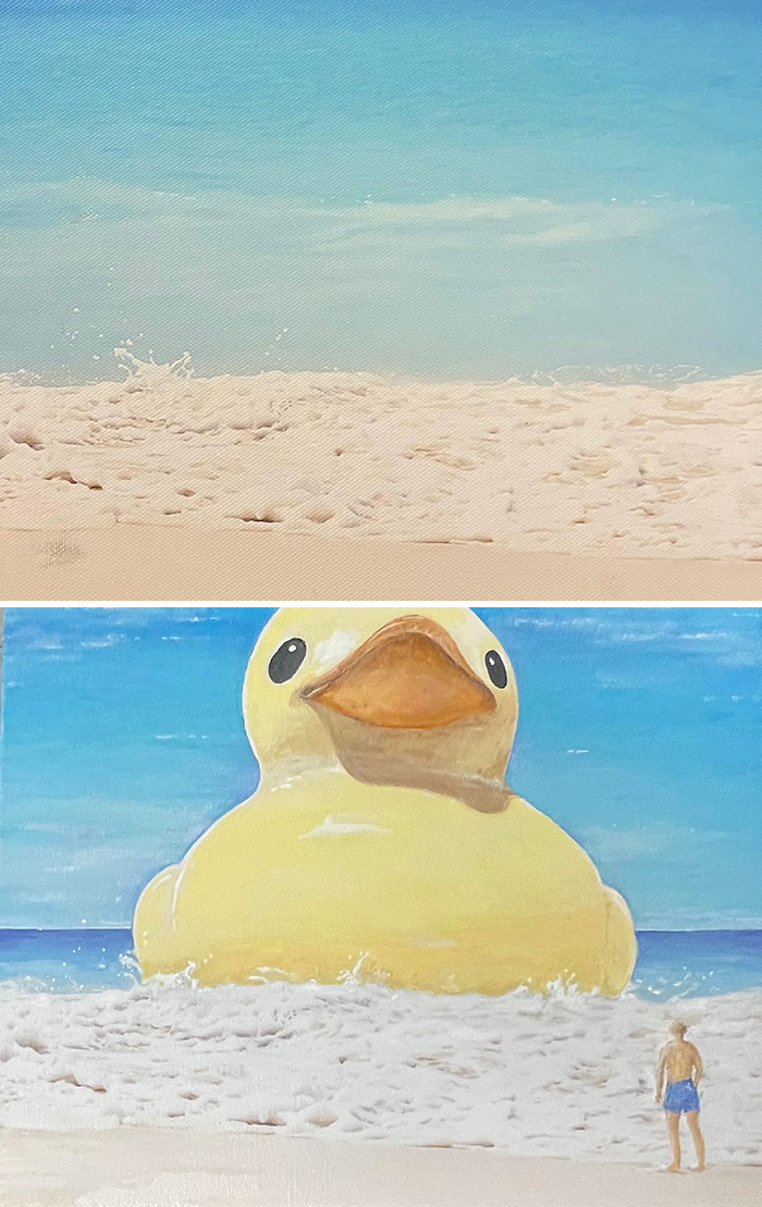 50 Times Creative People Customized Thrifted Artworks In The Best Way (New Pics) 50 Times Creative People Customized Thrifted Artworks In The Best Way (New Pics)