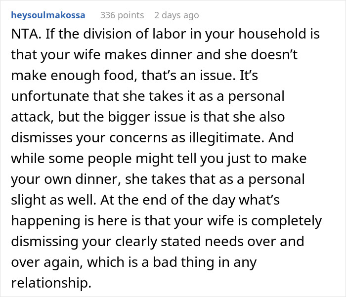 Man Starts &ldquo;Pregaming&rdquo; Wife&rsquo;s Homemade Dinner Because She Underfeeds Him, She Throws A Fit