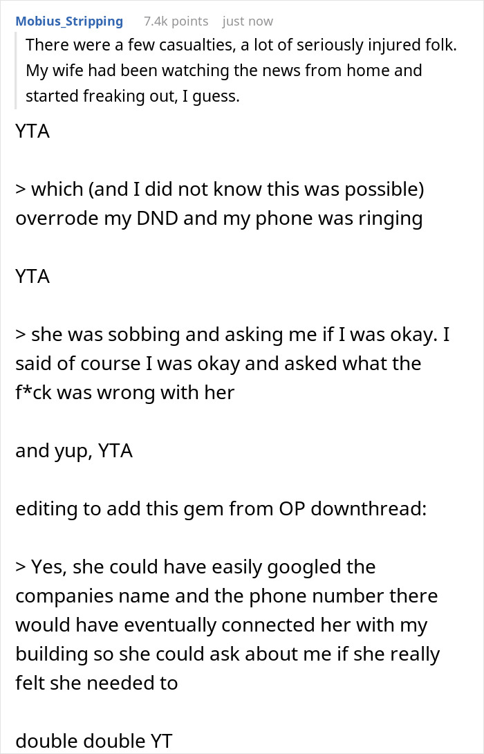 &ldquo;[Am I The Jerk] For Yelling At My Wife After She Blew Up My Phone With Calls Because Of A Fire?&rdquo;