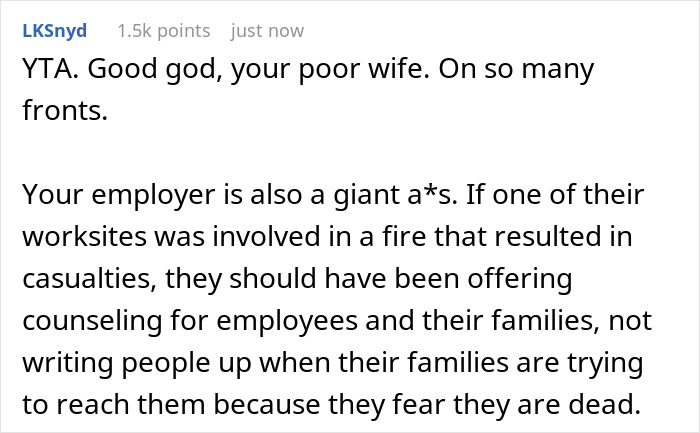 &ldquo;[Am I The Jerk] For Yelling At My Wife After She Blew Up My Phone With Calls Because Of A Fire?&rdquo;