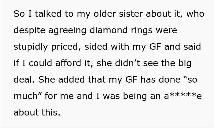 Guy Refuses To Spend $10k On An Engagement Ring, Gets A Reality Check Online