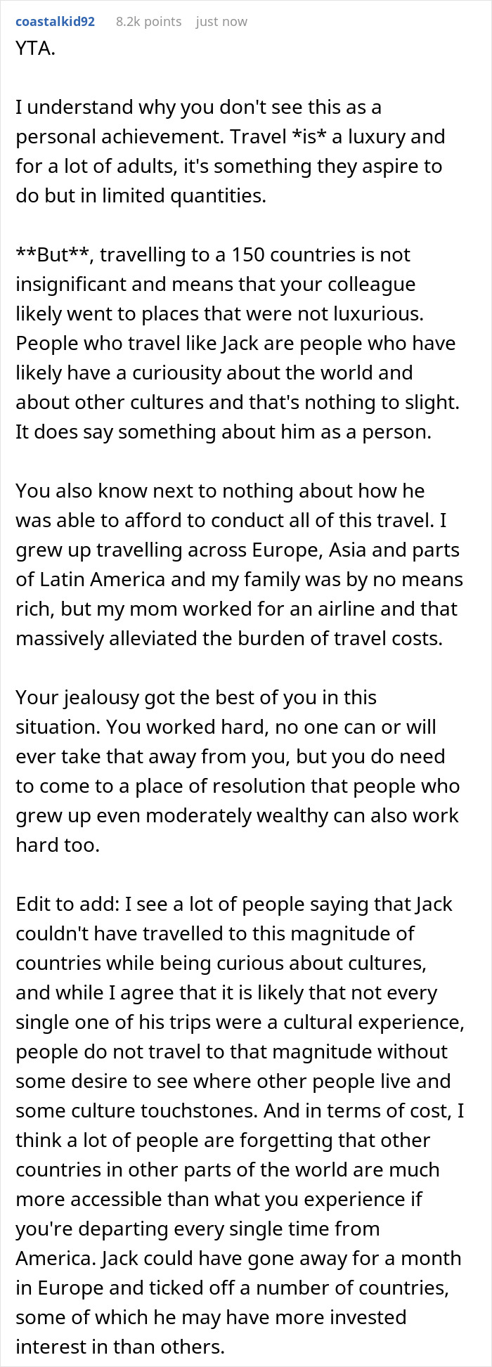 &ldquo;Am I A [Jerk] For Telling Someone That His &lsquo;Achievement&rsquo; Just Meant That He Had Rich Parents?&rdquo;