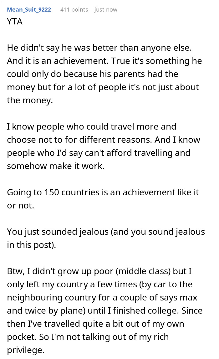 &ldquo;Am I A [Jerk] For Telling Someone That His &lsquo;Achievement&rsquo; Just Meant That He Had Rich Parents?&rdquo;