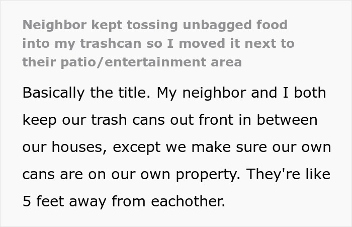 Woman Has Enough Of Neighbors Using Her Trash Can, Teaches Them A Lesson