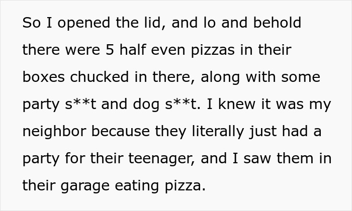 Woman Has Enough Of Neighbors Using Her Trash Can, Teaches Them A Lesson