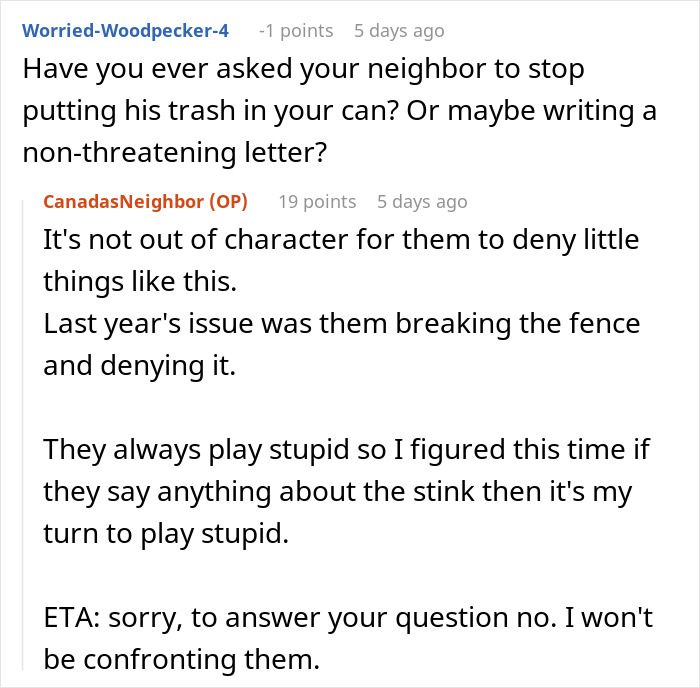 Woman Has Enough Of Neighbors Using Her Trash Can, Teaches Them A Lesson