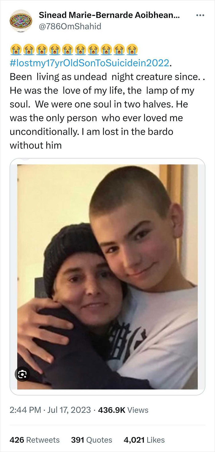 Sinéad O’Connor’s Anguished Final Tweets Emerges Days Before Her Passing