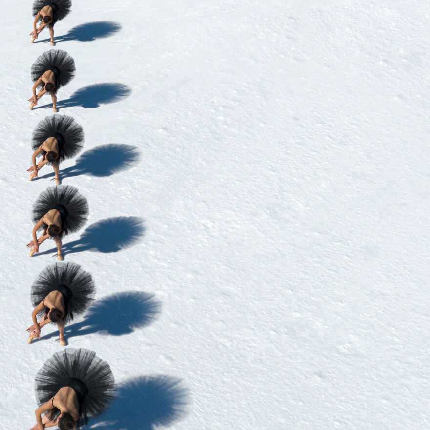 Swan Lake Reimagined: 16 Aerial Photos Of Ballet Dancers Captured On The Salt Lake In Utah Swan Lake Reimagined: 16 Aerial Photos Of Ballet Dancers Captured On The Salt Lake In Utah