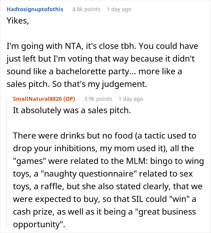 &#8220;My Life Was Ruined Because Of An MLM&#8221;: Woman Livid At Hen Party After Guest Tries MLM Pitch