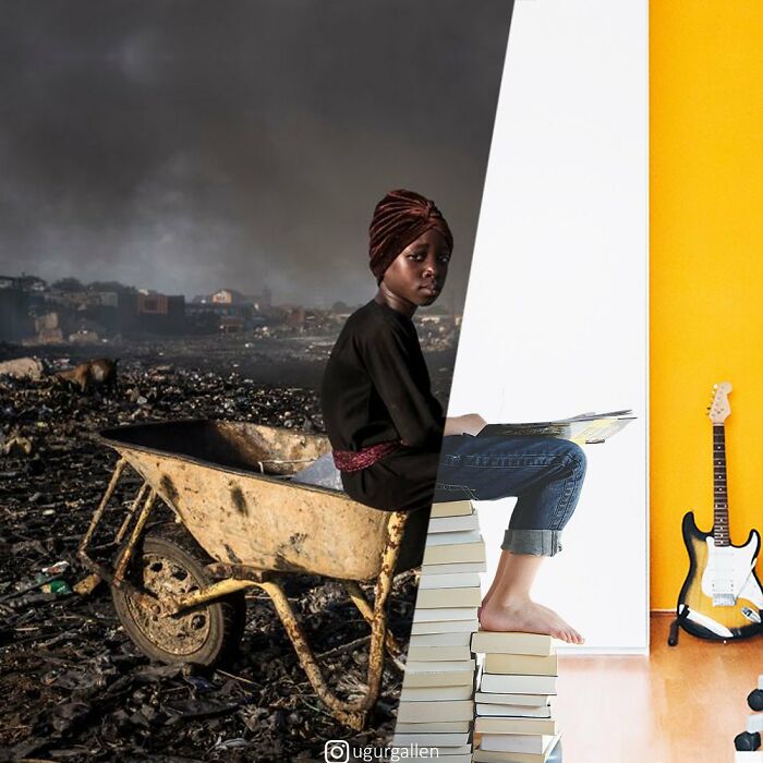 30 Combined Photos By This Digital Artist That Remind Us Of The Two Different Worlds That People Live In 30 Combined Photos By This Digital Artist That Remind Us Of The Two Different Worlds That People Live In