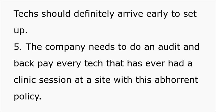 Employees In Clinic Are Expected To Start Work Off The Clock, A New Supervisor Intervenes Employees In Clinic Are Expected To Start Work Off The Clock, A New Supervisor Intervenes