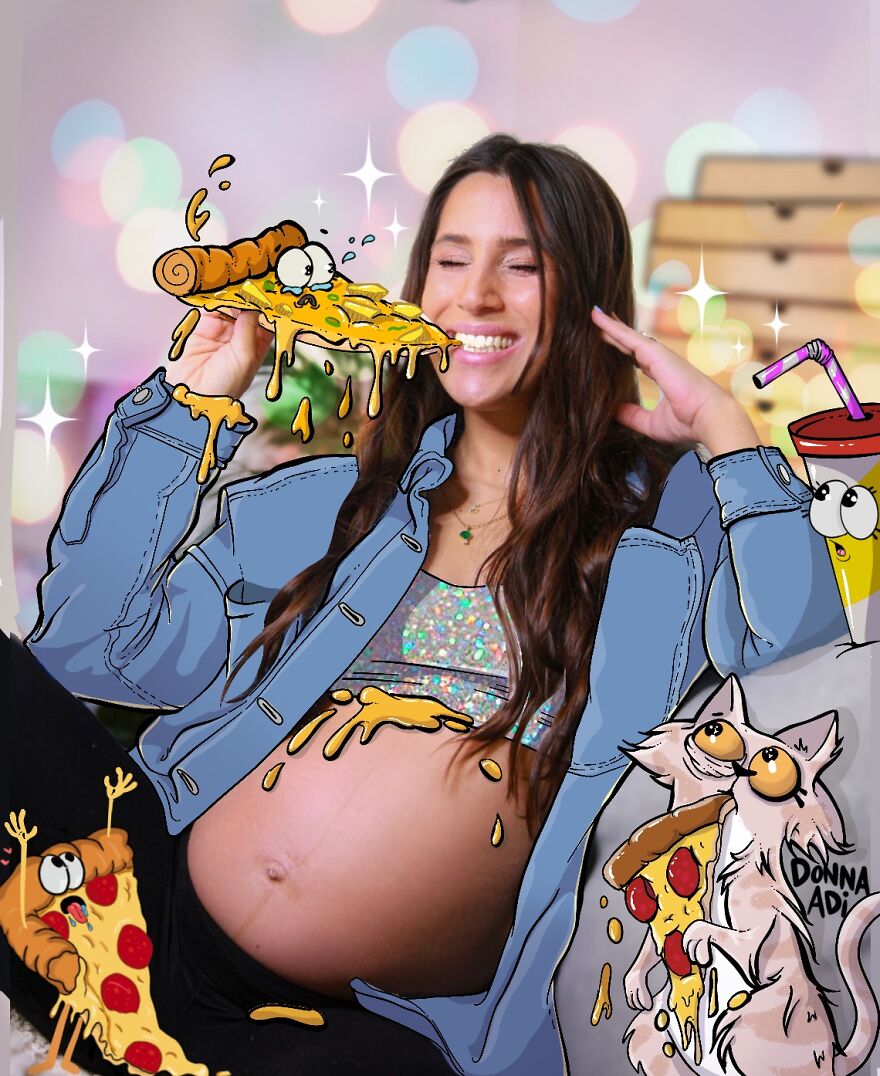 12 Pregnancy Cravings Illustrated By Artist Donna Adi 12 Pregnancy Cravings Illustrated By Artist Donna Adi