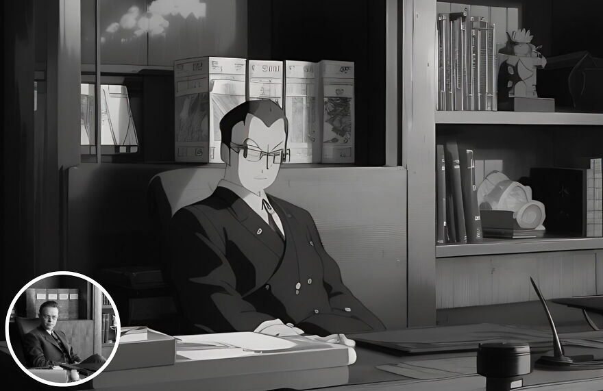 I Turned ‘Oppenheimer’ Stills Into A Scaring Anime (26 Pics) I Turned ‘Oppenheimer’ Stills Into A Scaring Anime (26 Pics)