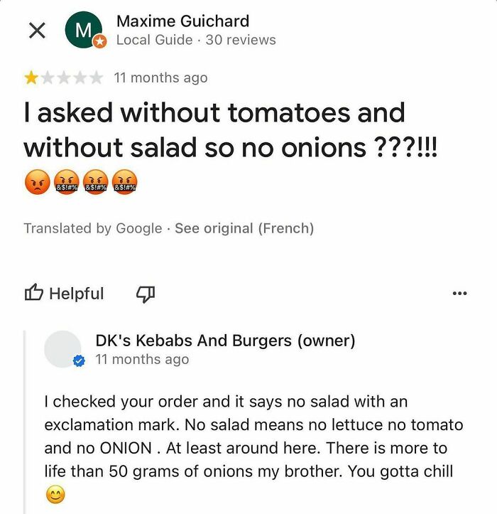 40 Hilarious Restaurant Reviews And Replies, As Shared On ‘Takeaway Trauma’ (New Pics) 40 Hilarious Restaurant Reviews And Replies, As Shared On ‘Takeaway Trauma’ (New Pics)