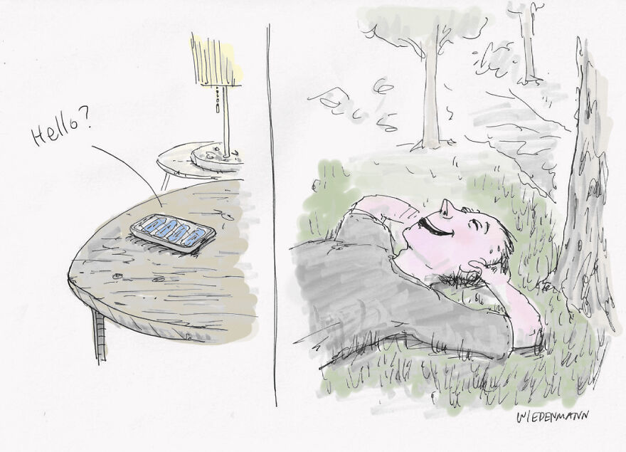 I Made 30 Cartoons Depicting My Love-Hate Connection with Technology I Made 30 Cartoons Depicting My Love-Hate Connection with Technology