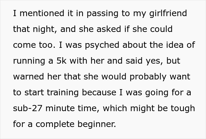 Girlfriend Is Furious Her Boyfriend Ditched Her During A 5K Run To “Have A Better Time” Girlfriend Is Furious Her Boyfriend Ditched Her During A 5K Run To “Have A Better Time”