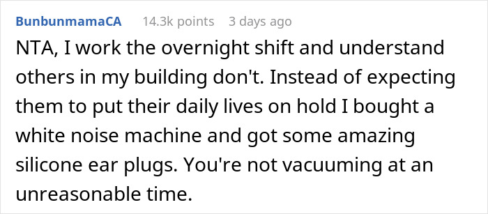 Neighbors Ask Woman To Stop Vacuuming At Noon, She Refuses And Turns To The Internet For Advice