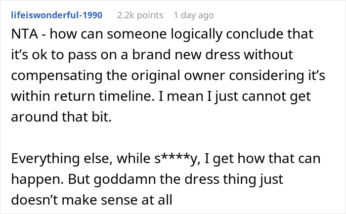 “Sarah Was Completely Appalled”: Bride Expects Ex-Bridesmaid To Just Give Away Her Dress “Sarah Was Completely Appalled”: Bride Expects Ex-Bridesmaid To Just Give Away Her Dress