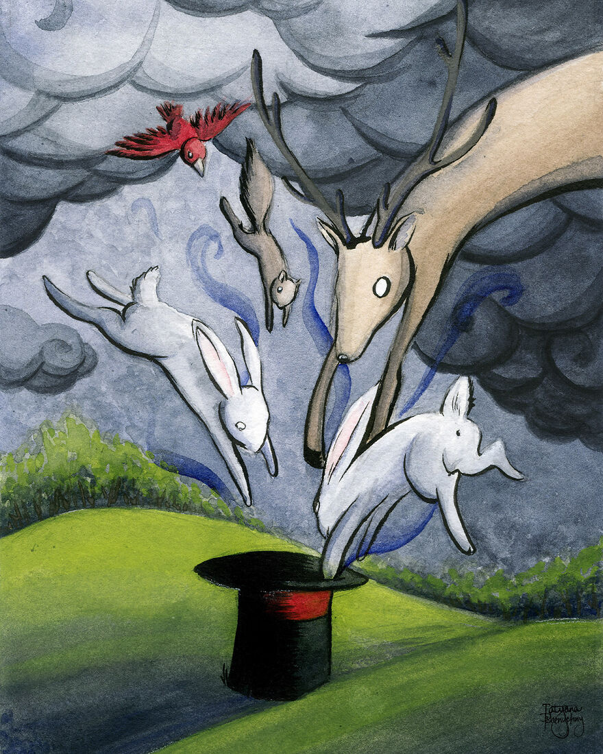 I Am An Artist Who Created Dark, Vibrant, And Surreal Paintings Of Animals (15 Pics)