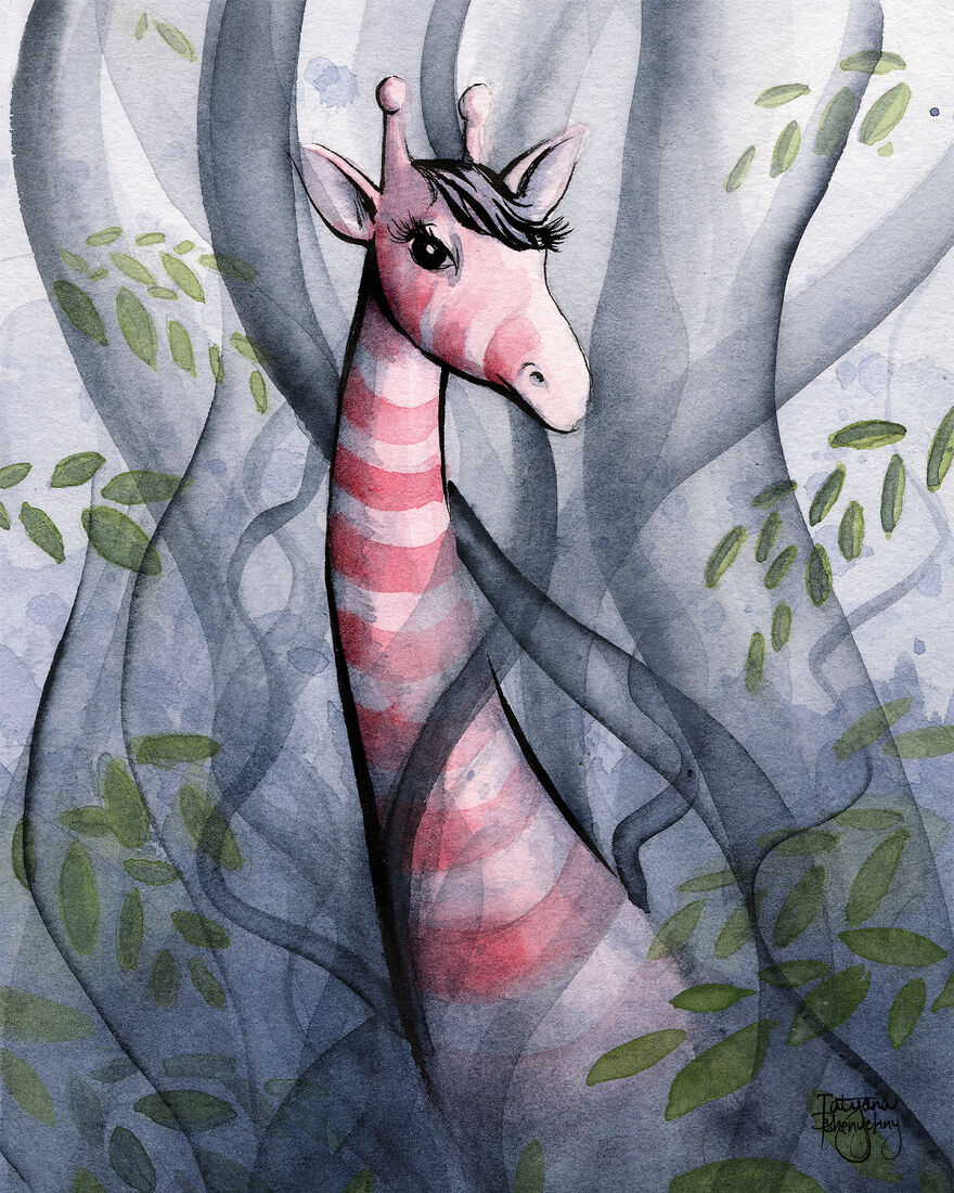 I Am An Artist Who Created Dark, Vibrant, And Surreal Paintings Of Animals (15 Pics)