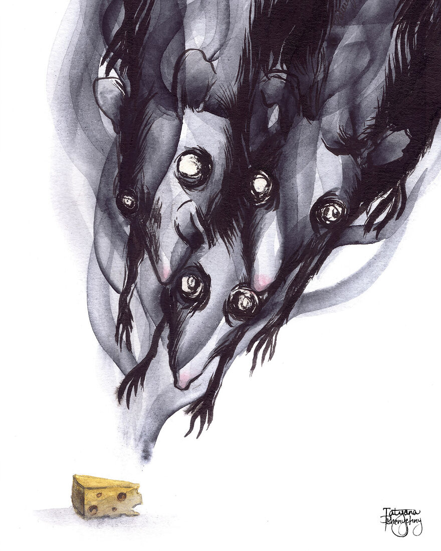 I Am An Artist Who Created Dark, Vibrant, And Surreal Paintings Of Animals (15 Pics)